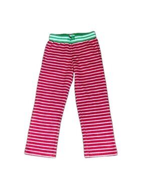 Mini Boden Kids Terry Striped Pool Cover Up Lounge Pants Size 8Y Red